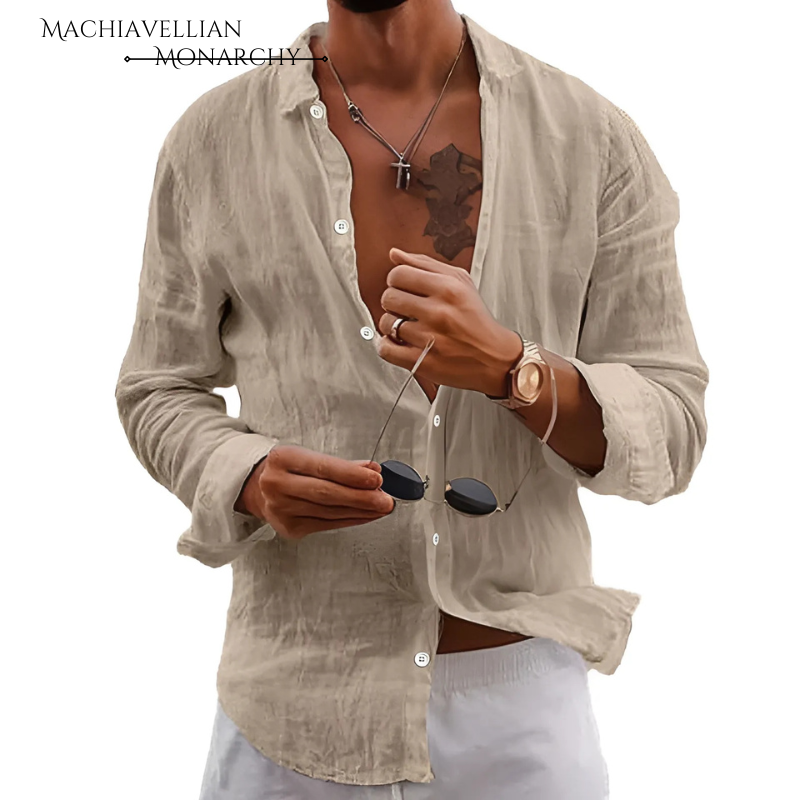 Lightweight Linen Beach Shirt