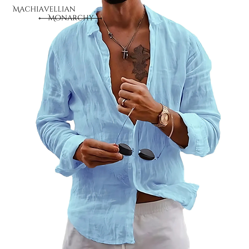 Lightweight Linen Beach Shirt