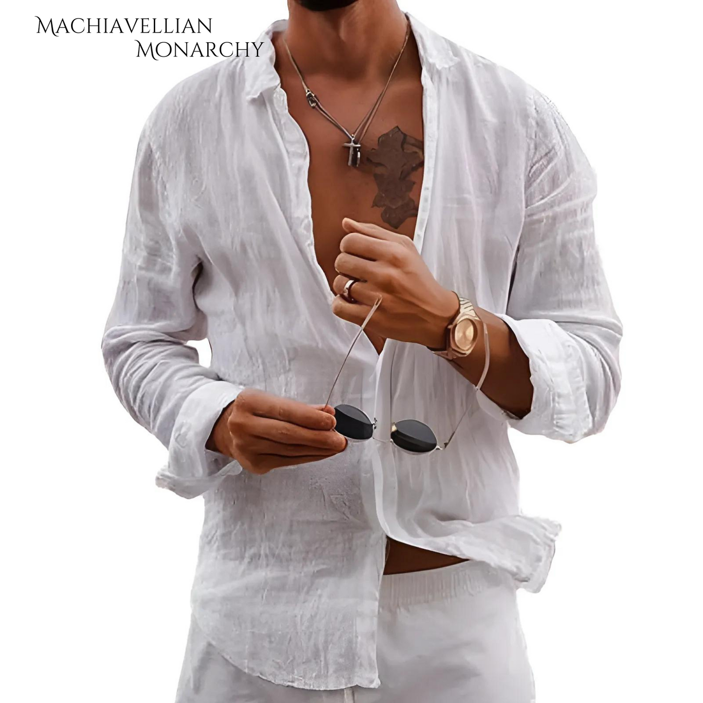 Lightweight Linen Beach Shirt