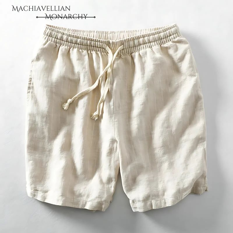 Striped Linen Shorts